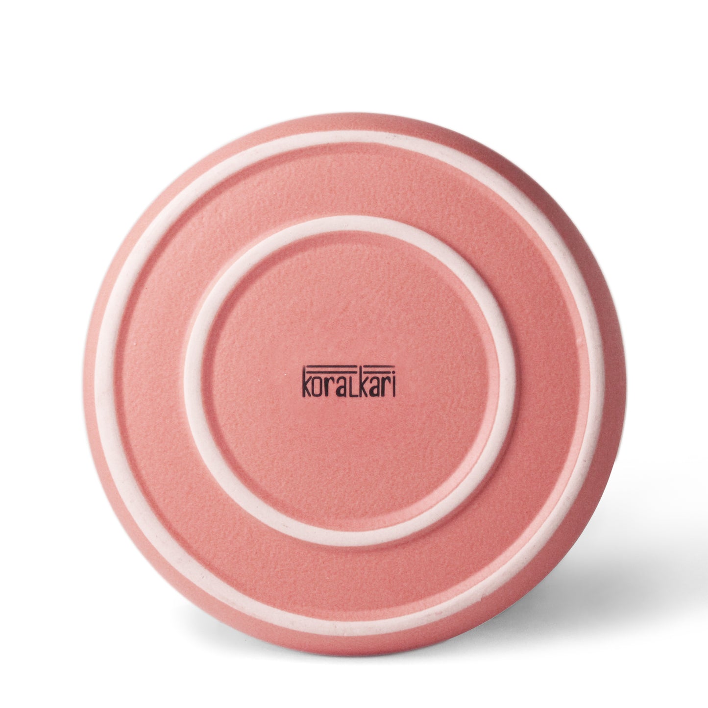 Ceramic Dinner Plates | Set of 2 | Flamingo Pink | Rim Plates for Daily Dining & Hosting |