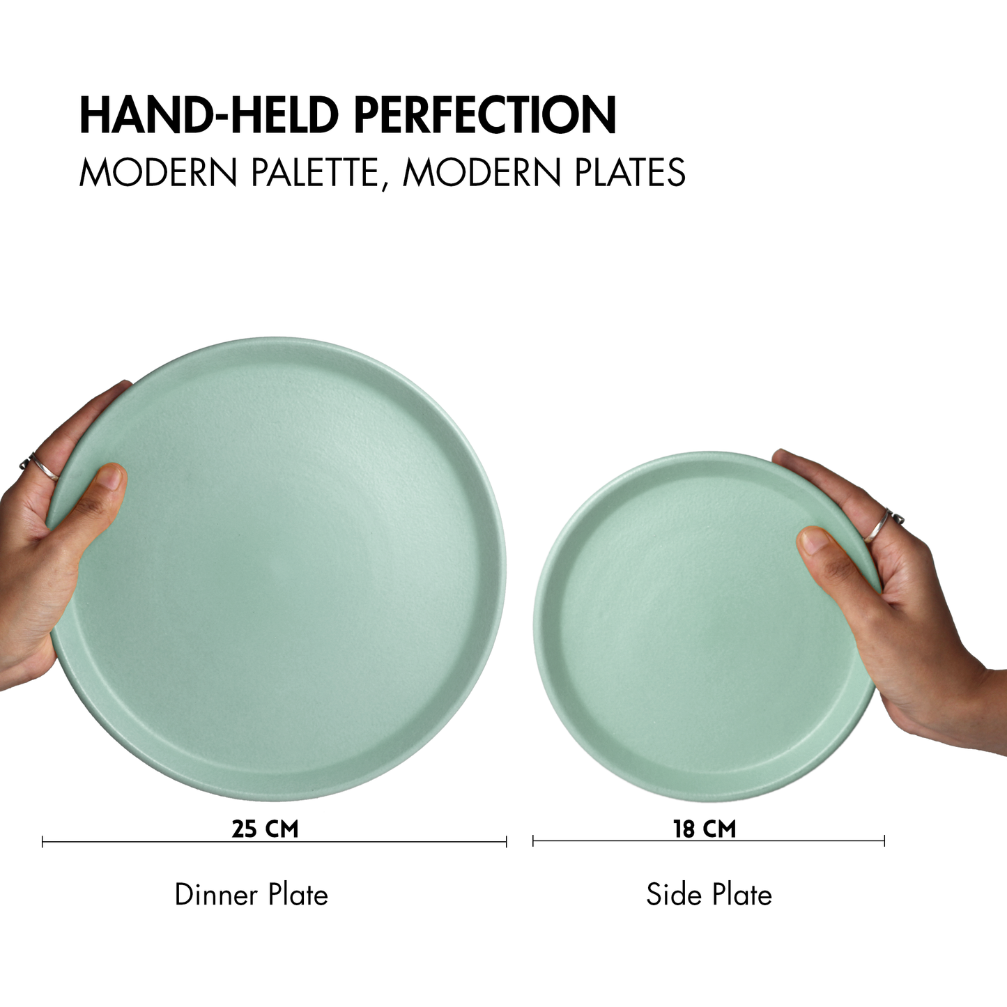 Ceramic 21 Piece Dinner Set | Full Dinner Set | Almost Blue | SilkMatte Finish |