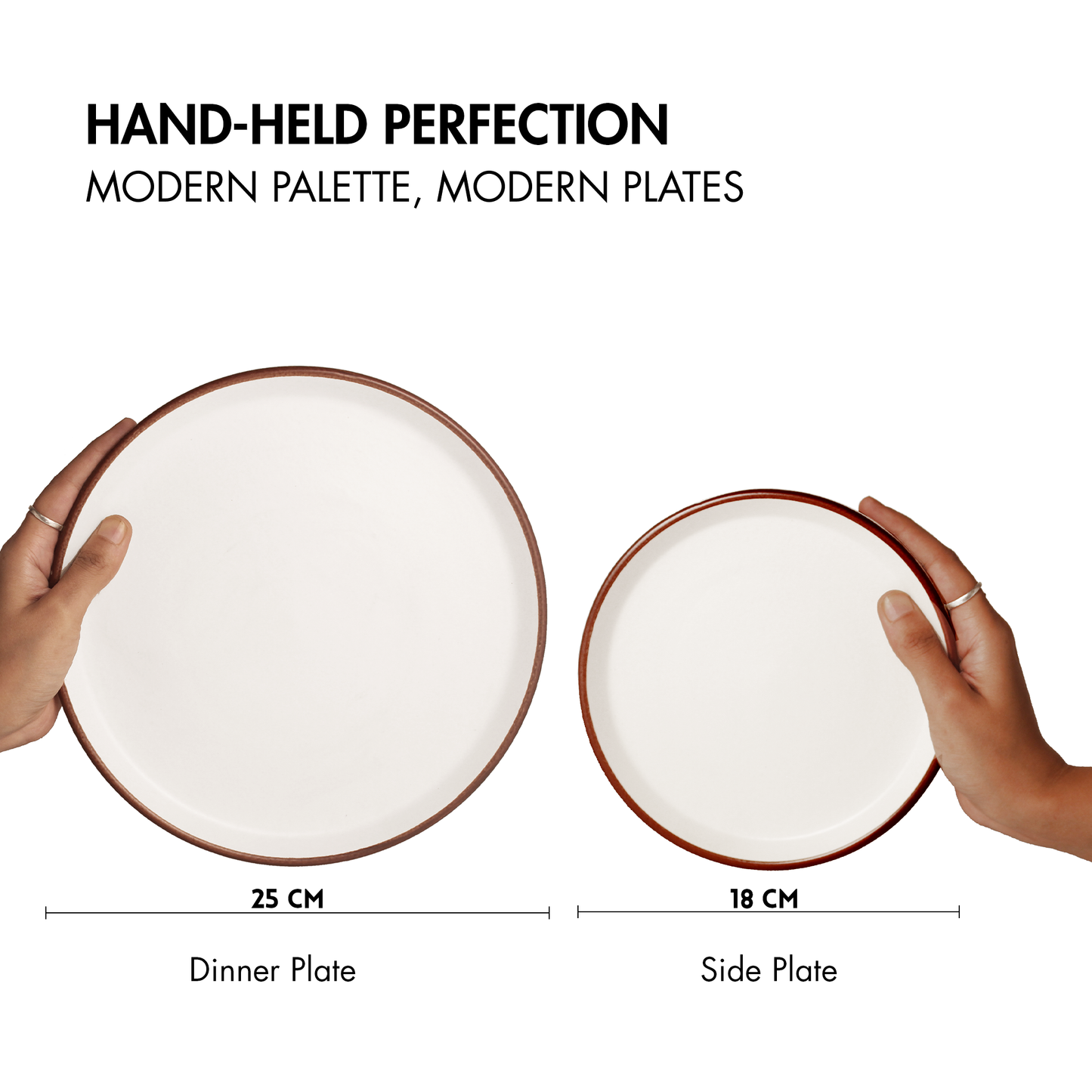 Ceramic 21 Piece Dinner Set | The Full Dinner Set | Vanilla Biscuit | SilkMatte Finish |