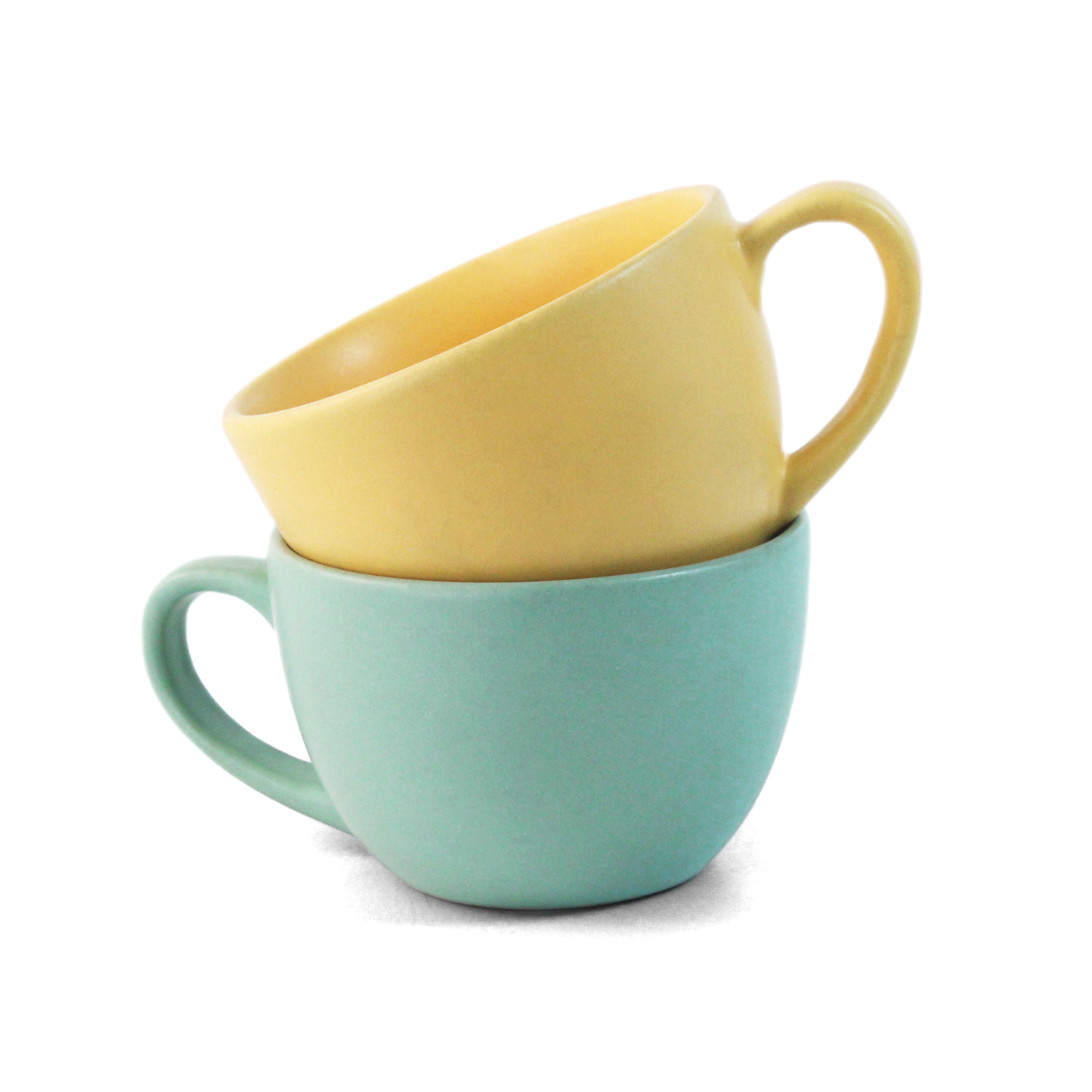 Almost Blue + Aamras Yellow Cup - Set of 4