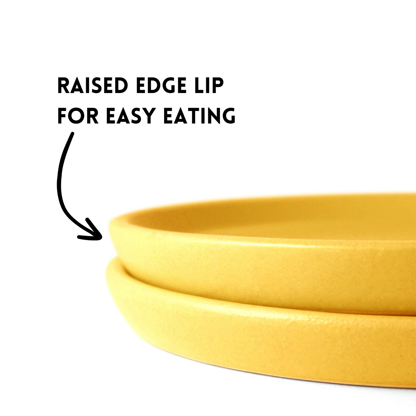 Aamras Yellow Small Plate - Set of 2