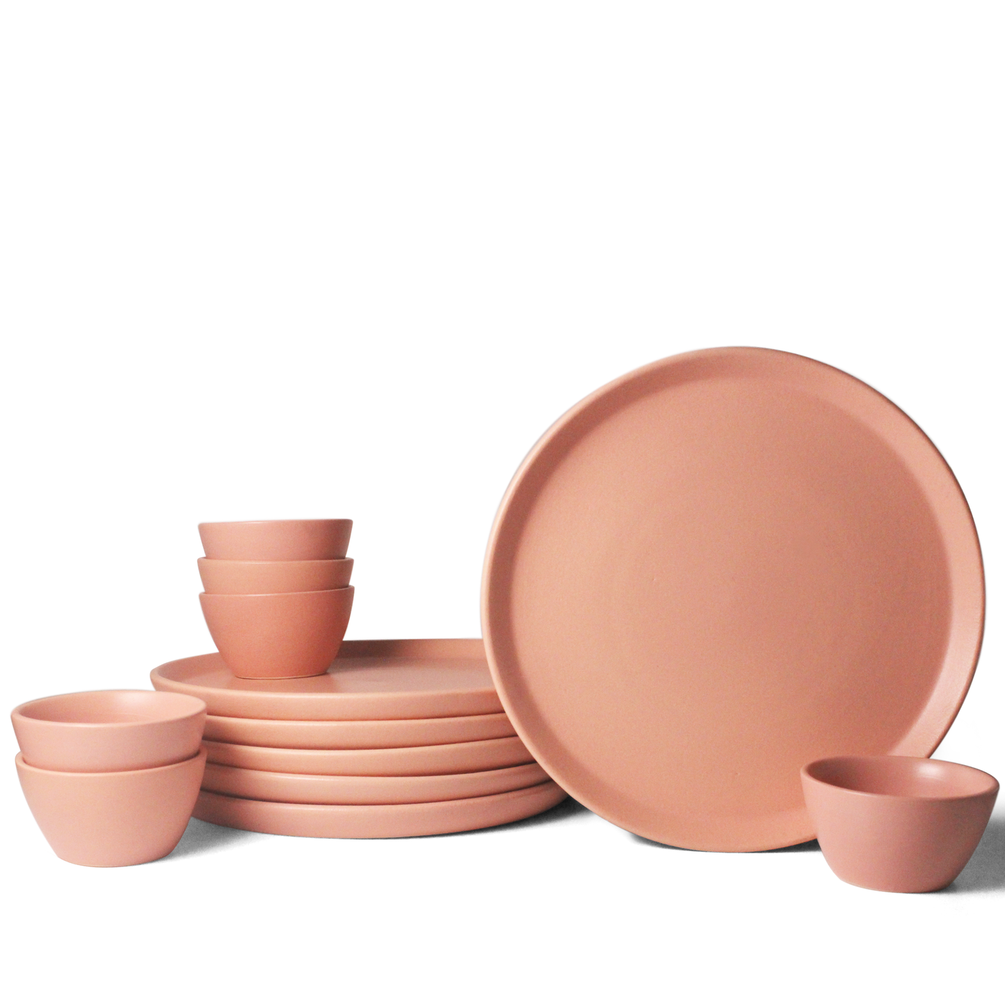 Flamingo Pink Family Dinner Set
