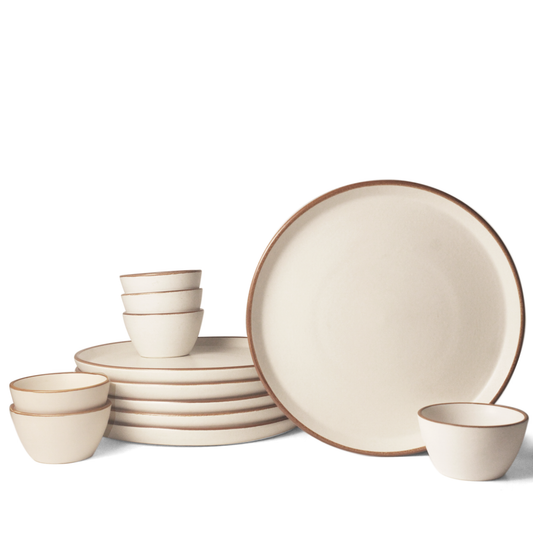 Vanilla Biscuit Family Dinner Set
