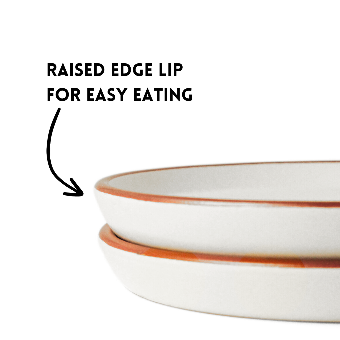 Ceramic Side Plates | Set of 2 | Vanilla Biscuit | For Desserts, Snacks & Appetisers |
