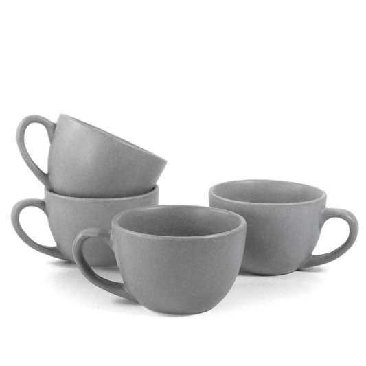 Pebble Grey Cups - Set of 4