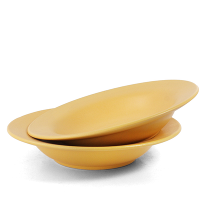 Classic Pasta Plate - Set of 2 - Pebble Grey