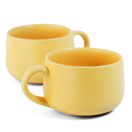 Aamras Yellow Mug - Set of 2