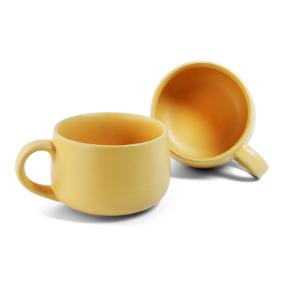 Aamras Yellow Mug - Set of 2