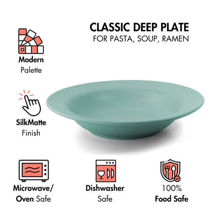 Almost Blue Classic Pasta Plate - Set of 2