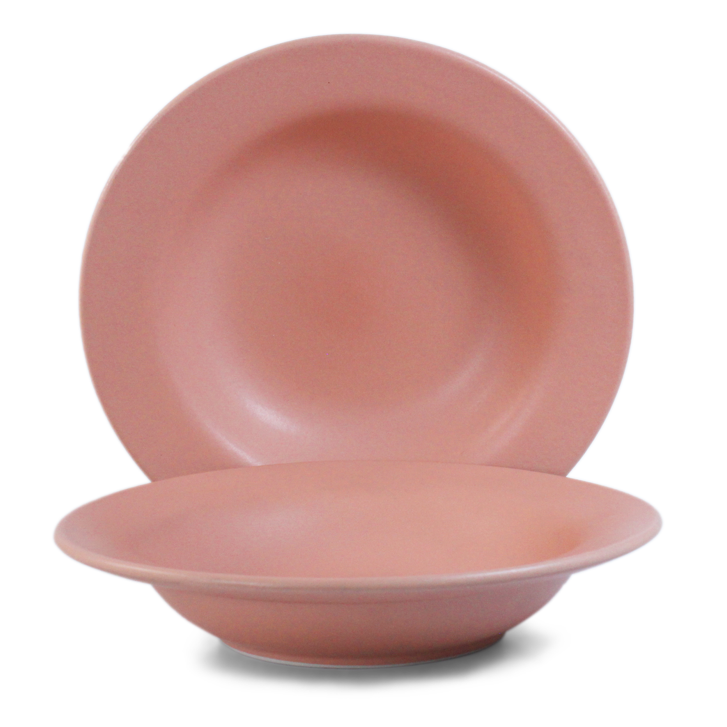 Flamingo Pink Classic Pasta Plate - Set of 2