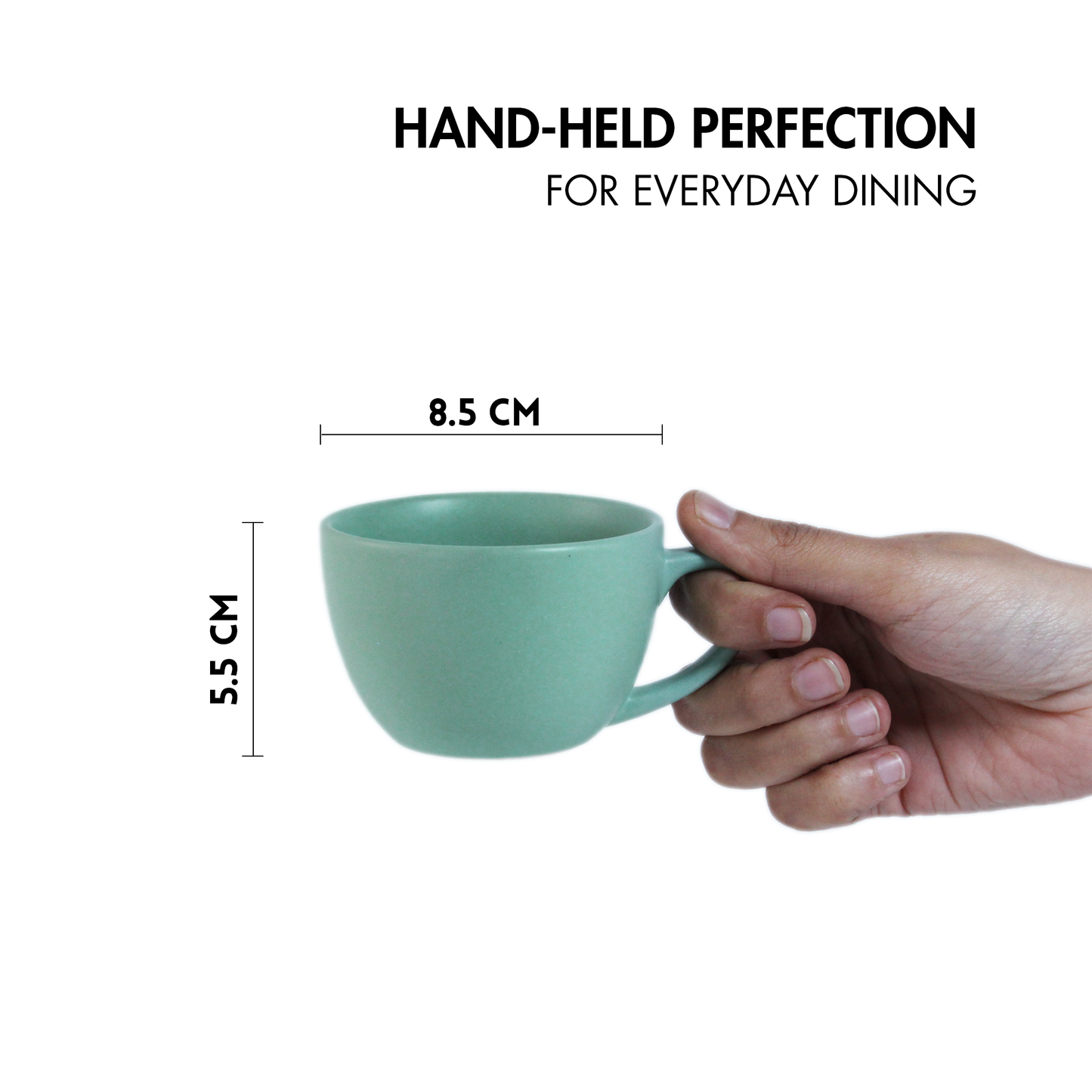 Almost Blue Cup - Set of 4