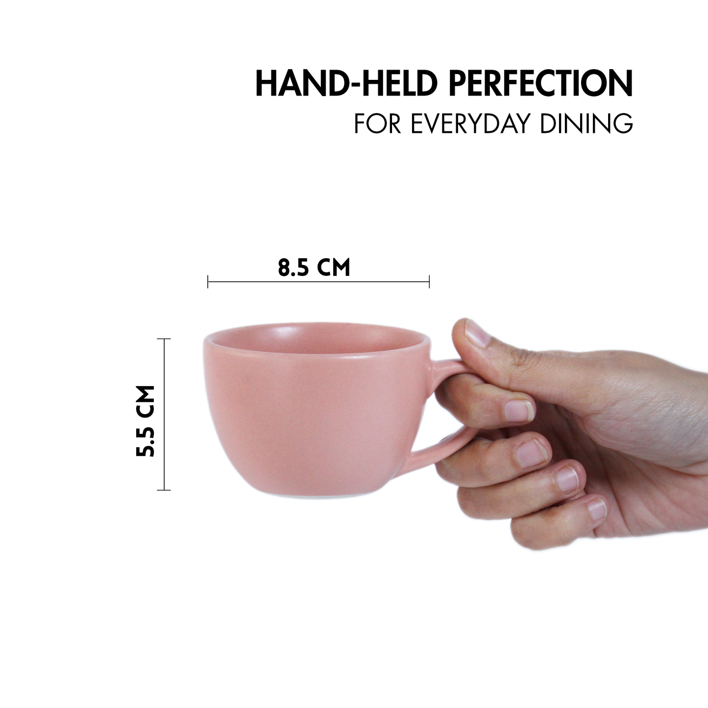 Flamingo Pink Cup - Set of 4