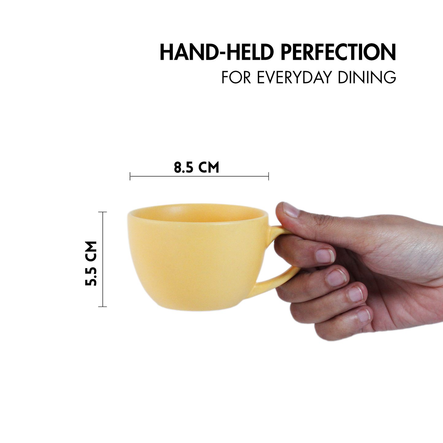 Aamras Yellow + Flamingo Pink Cup - Set of 4