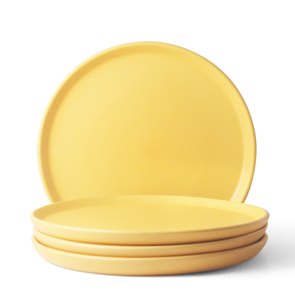 Aamras Yellow Dinner Plate - Set of 4