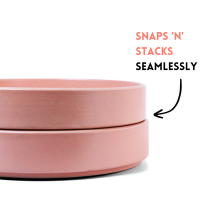 Flamingo Pink Stackable Serving Bowl - Set of 2