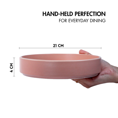 Flamingo Pink Stackable Serving Bowl - Set of 2