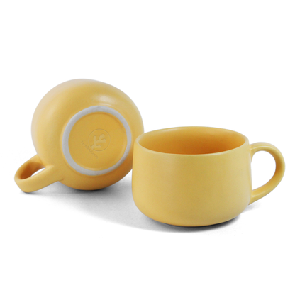 Aamras Yellow Mug - Set of 2