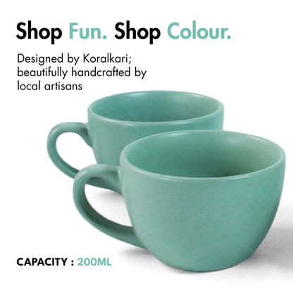 Almost Blue Cup - Set of 4
