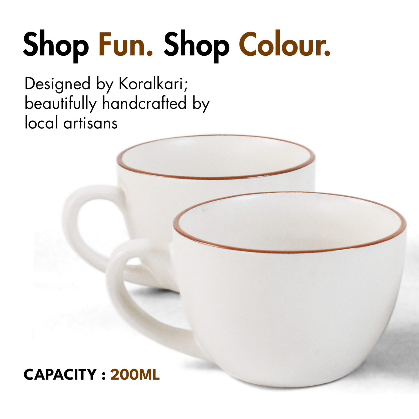 Vanilla Biscuit Cup - Set of 4