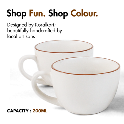 Vanilla Biscuit Cup - Set of 4