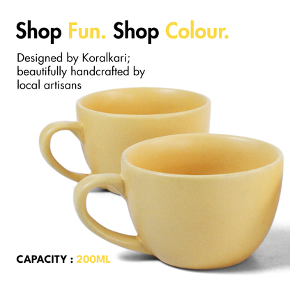 Aamras Yellow Cup - Set of 4