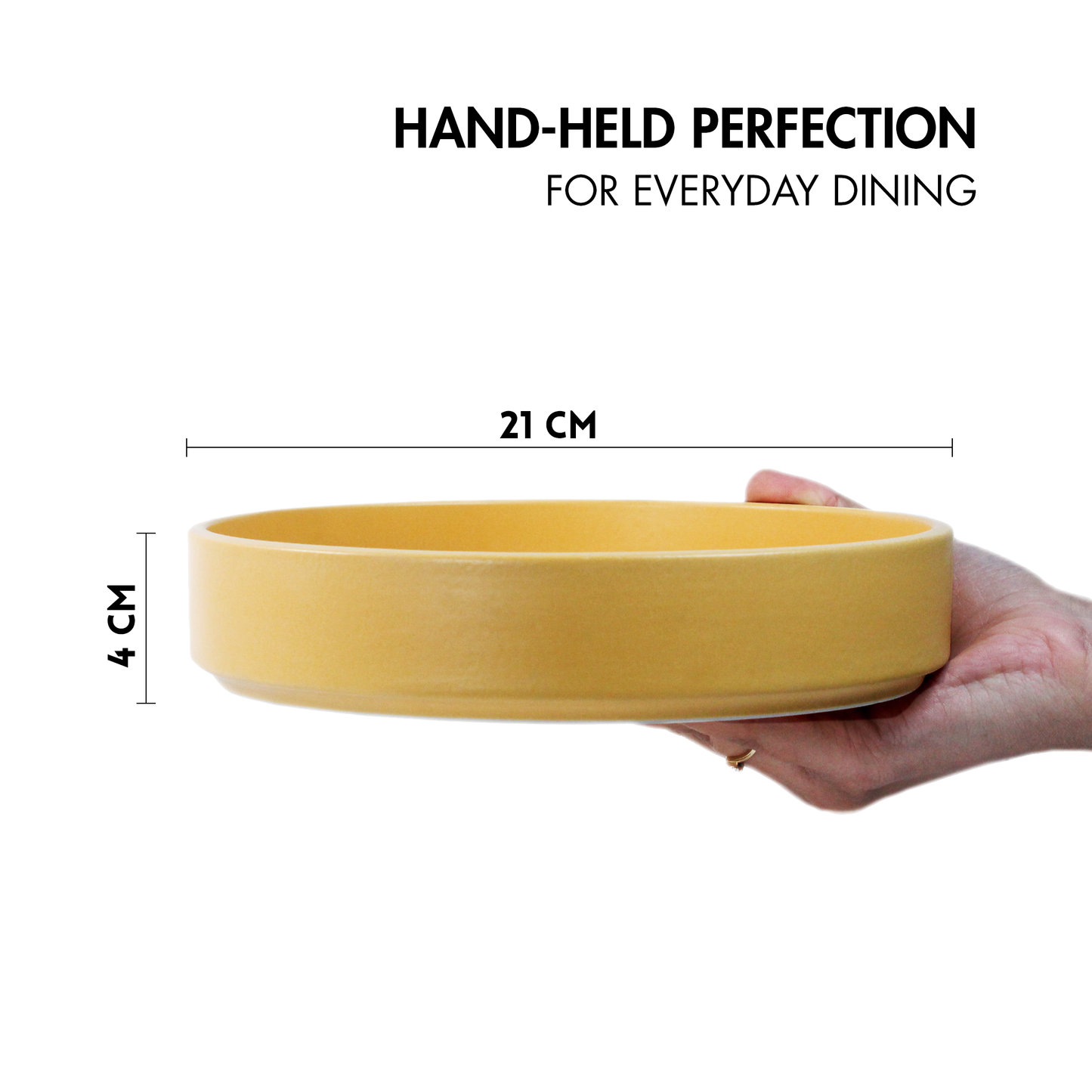 Aamras Yellow Stackable Serving Bowl - Set of 2