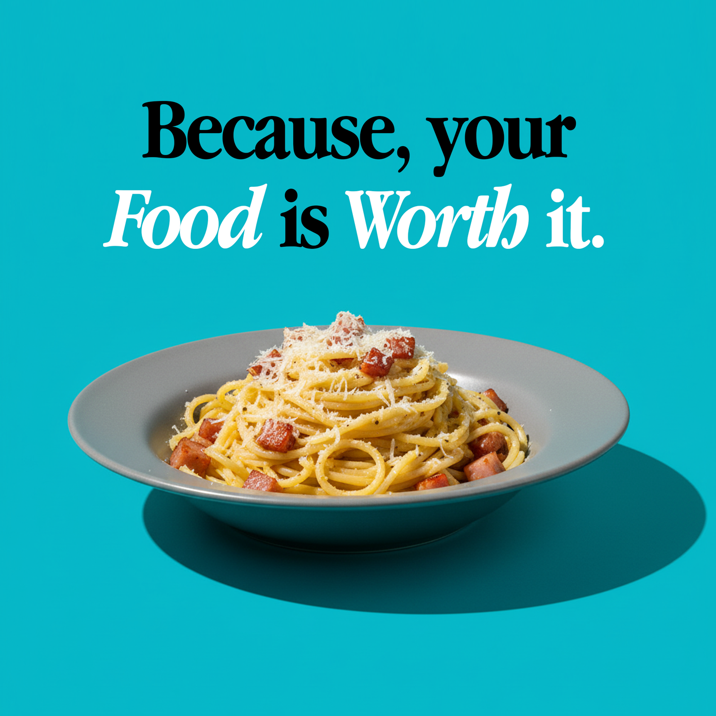 Classic Pasta Plate - Set of 2 - Pebble Grey