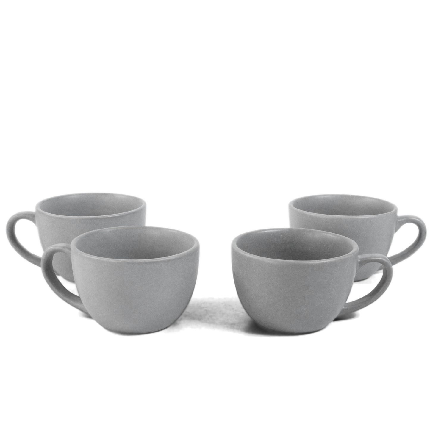 Pebble Grey Cups - Set of 4