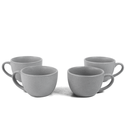 Pebble Grey Cups - Set of 4
