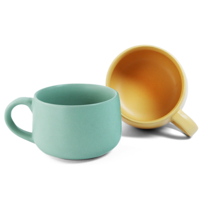Almost Blue + Aamras Yellow Mug - Set of 2
