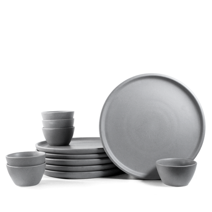 Pebble Grey Family Dinner Set