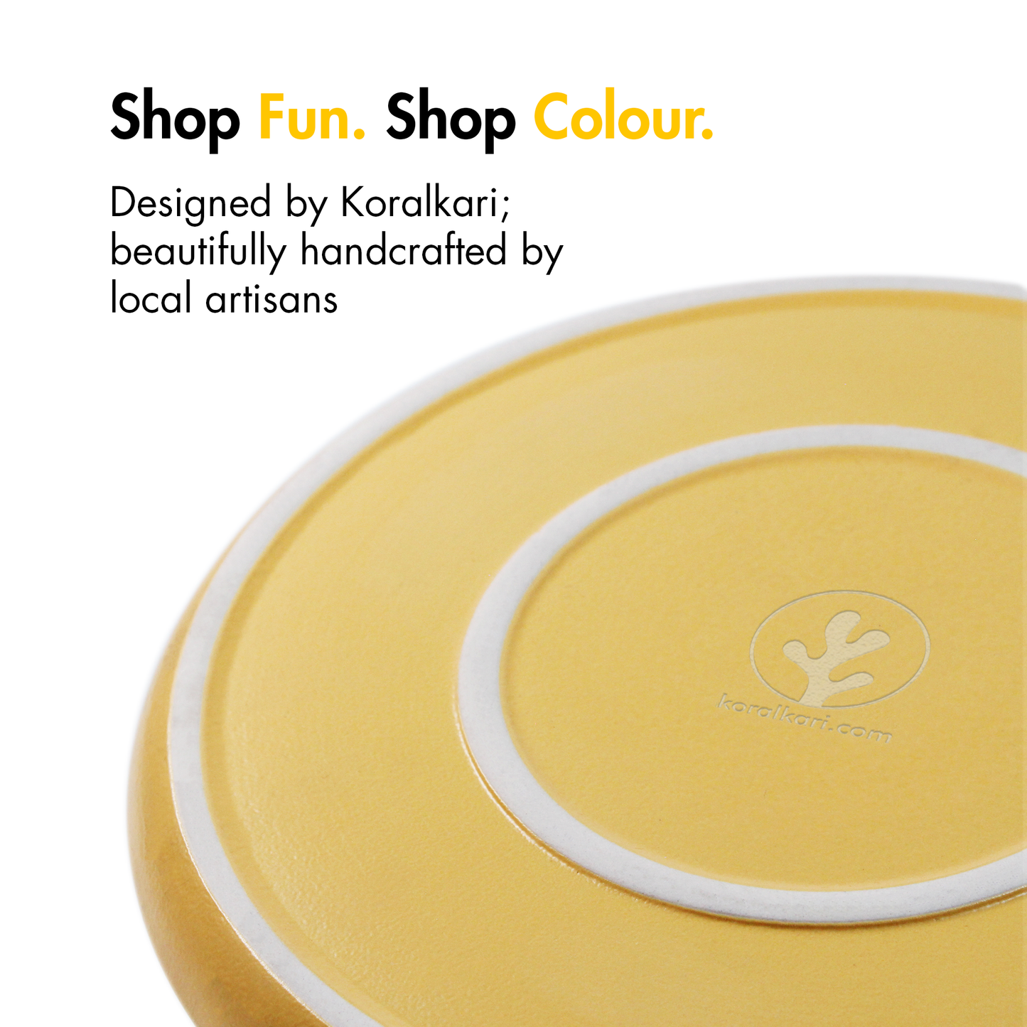 Aamras Yellow Dinner Plate - Set of 6
