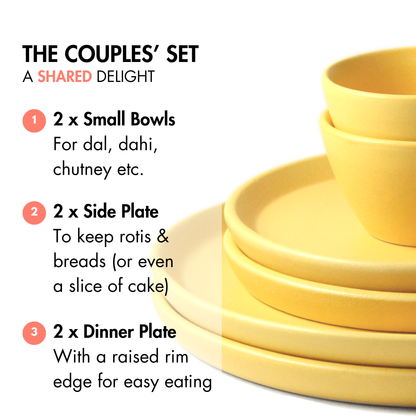 Aamras Yellow Couples' Set