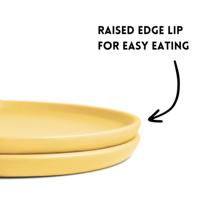 Aamras Yellow Dinner Plate - Set of 2