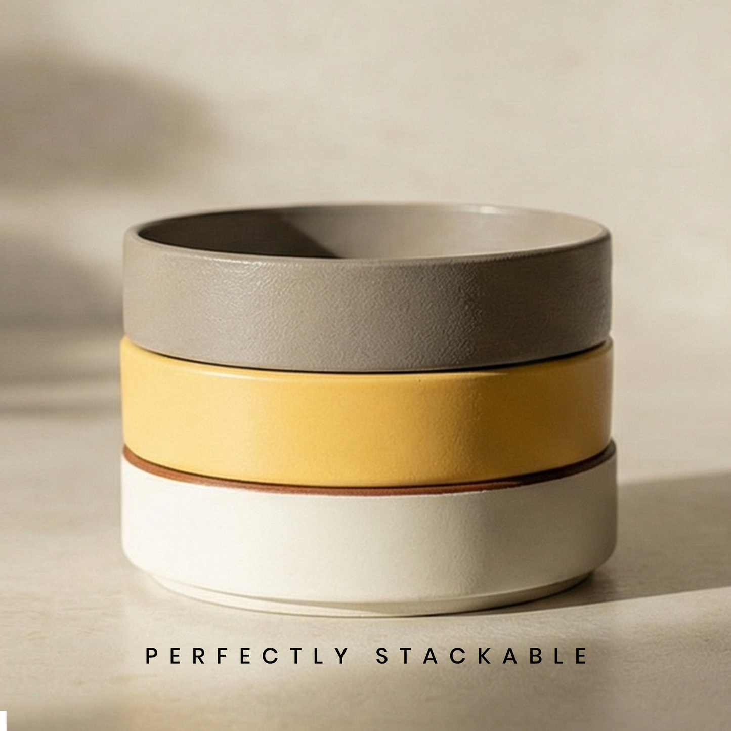 Almost Blue Stackable Bowls - Set of 2