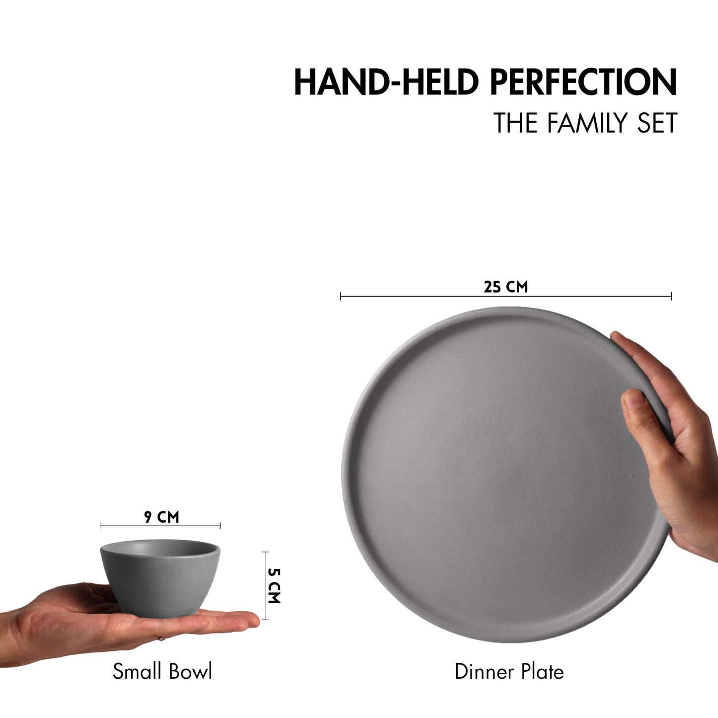 Pebble Grey Family Dinner Set