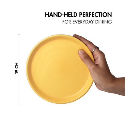 Aamras Yellow Small Plate - Set of 2