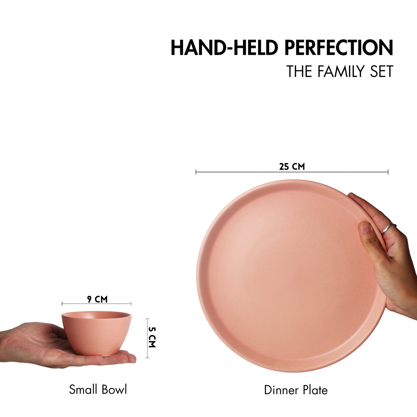 Flamingo Pink Family Dinner Set
