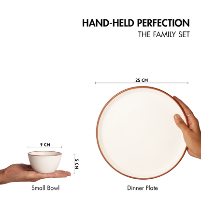 Vanilla Biscuit Family Dinner Set