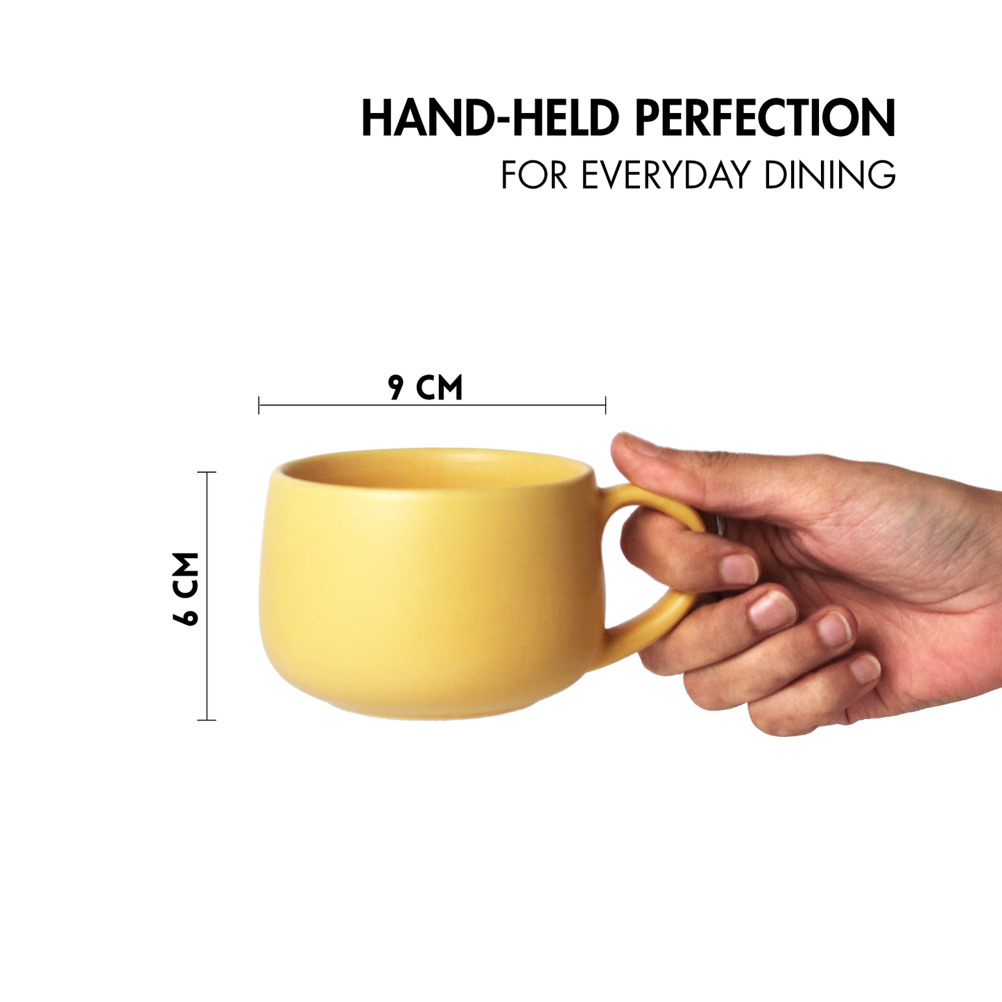 Aamras Yellow Mug - Set of 2