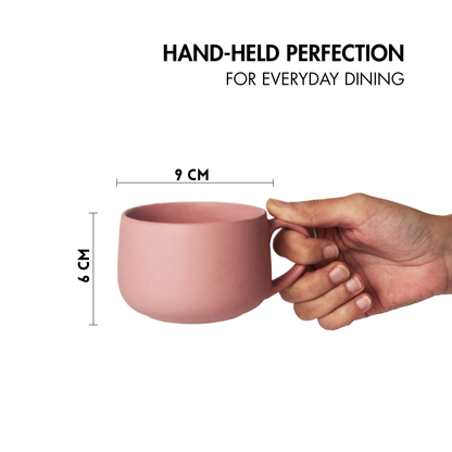 Flamingo Pink + Almost Blue Mug - Set of 2